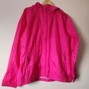 Columbia Women's Pink Switchback Rain Jacket Size L EUC
